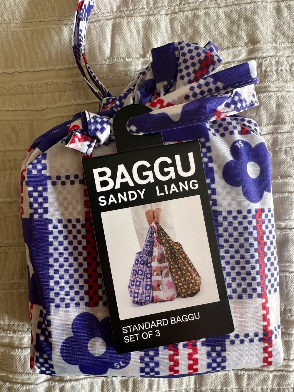NWT-BAGGU- Standard Baggu Set of 3 Sandy Laing